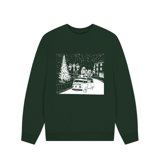 Evergreen Printed Sweater Front