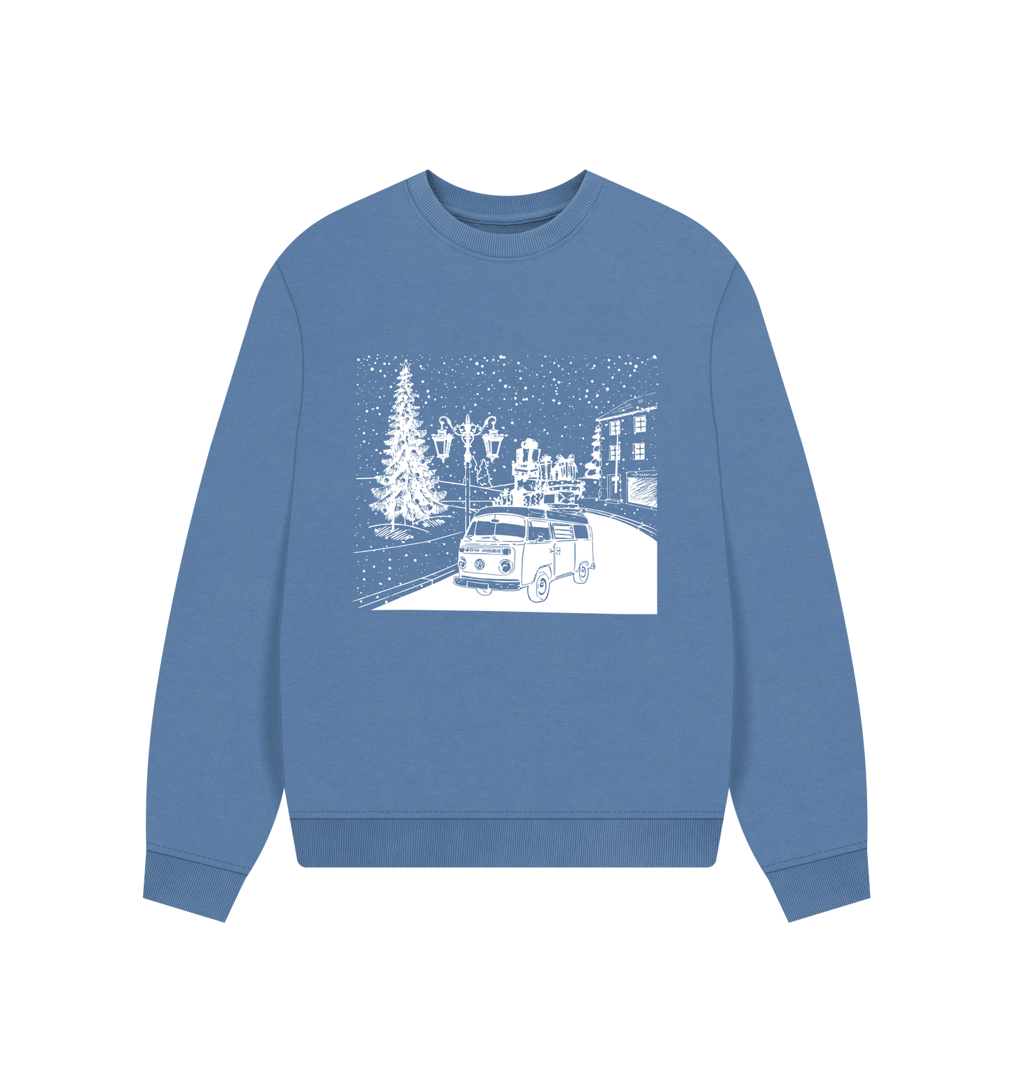 Solent Printed Sweater Front