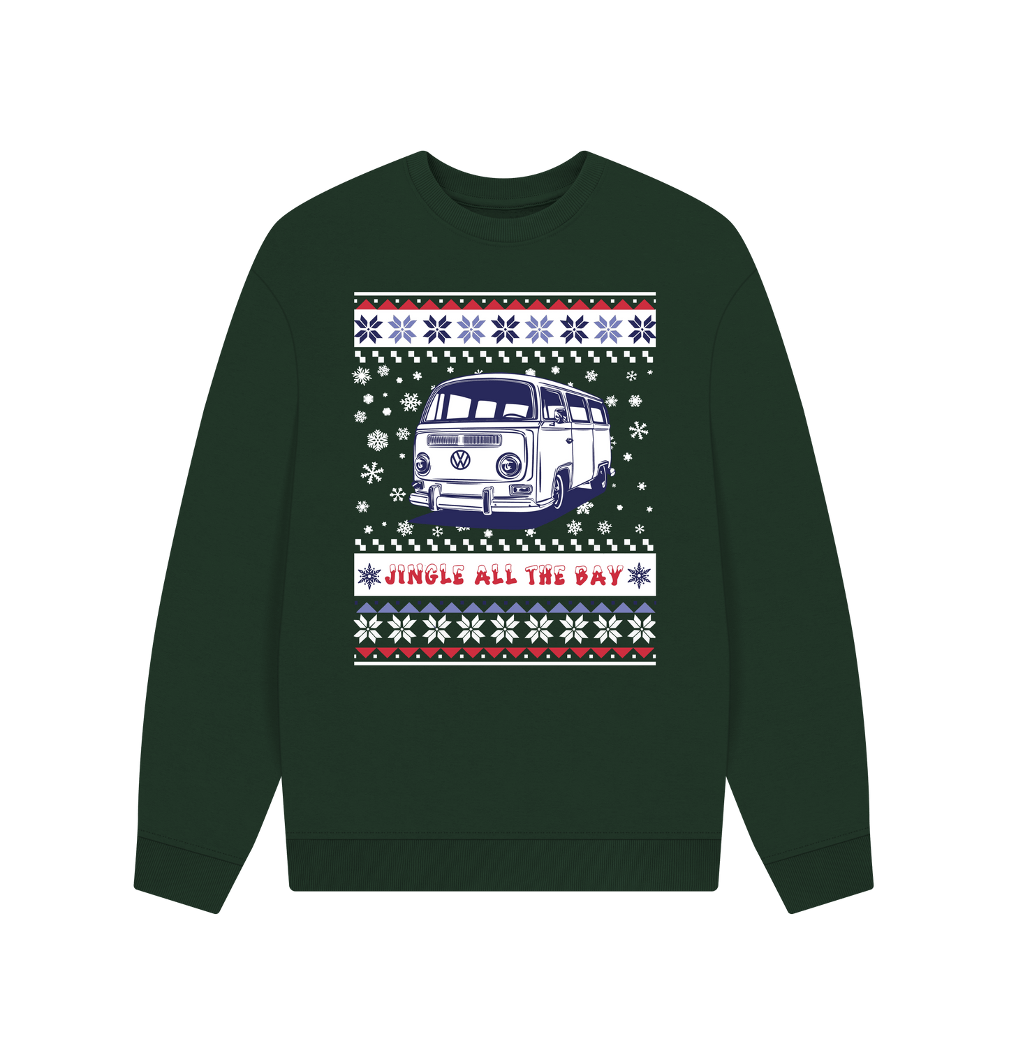 Evergreen Printed Sweater Front